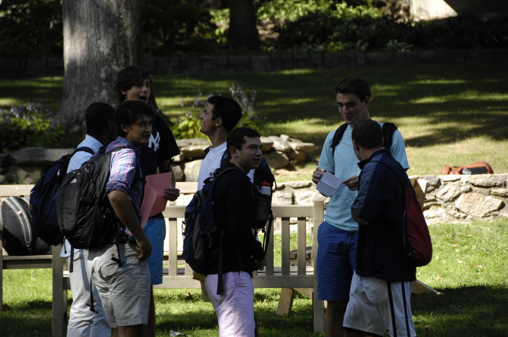 Students on the Senior Grass. Photo by Jacob Cader.