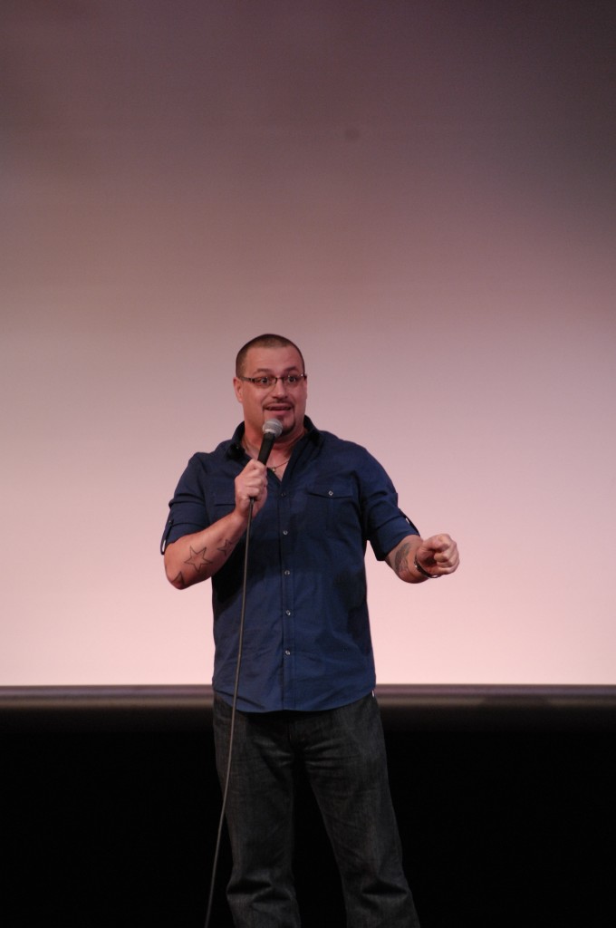 Bilingual stand-up comedian Edgar Rivera. Photo by Jacob Cader.