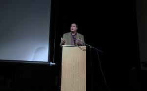 Andrew Langer speaks at November 6th's Conservative Theory Assembly. Photo by David Fishman