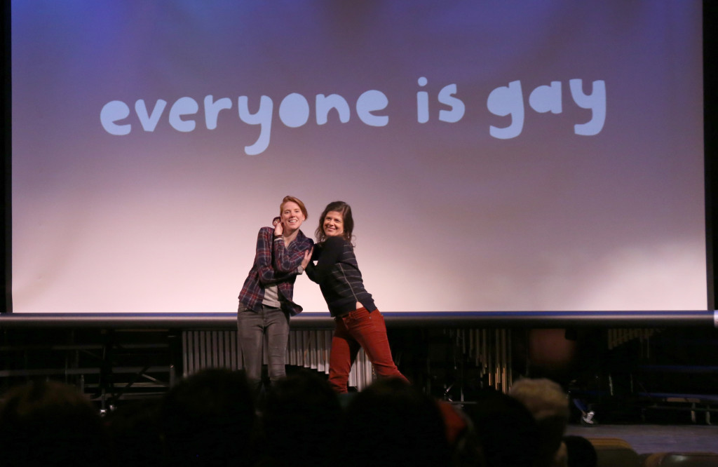 Photo by Jacob Cader: “Everyone is Gay” co-founders Dannielle Owens-Reid and Kristin Russo