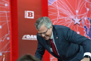 Photo by David Fishman: Former Governor Jeb Bush spoke to audience at CPAC