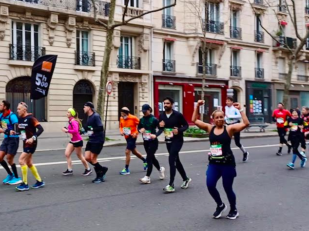 Ms. Cooper-Leary Runs Paris Marathon – The Fieldston News