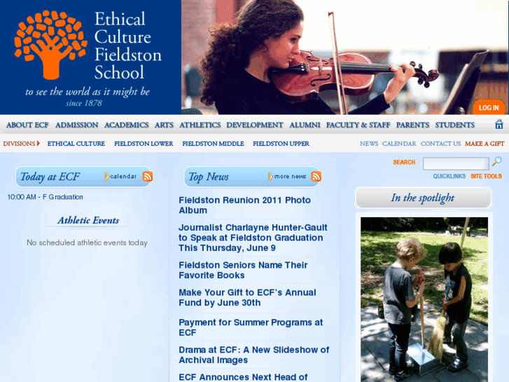 Ecfs.org Screenshot Old