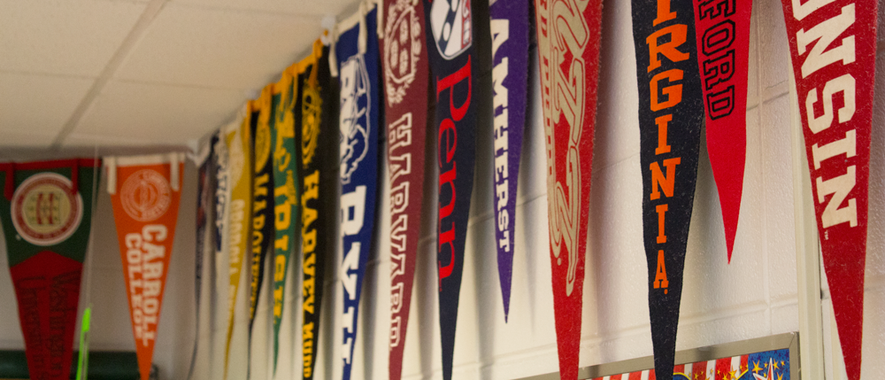 Ivy League pennants. Courtesy of NorthStar News