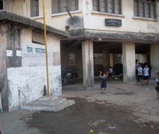 Kherwadi Municipal School, a government run school, located in Mumbai, India. Photo by Ananya Tinaikar