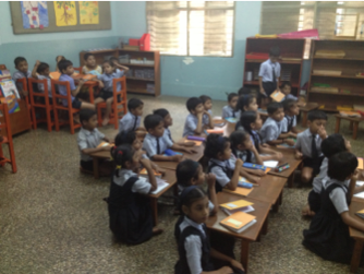 3rd Grade Students learn English and Mathematics. Photo by Ananya Tinaikar