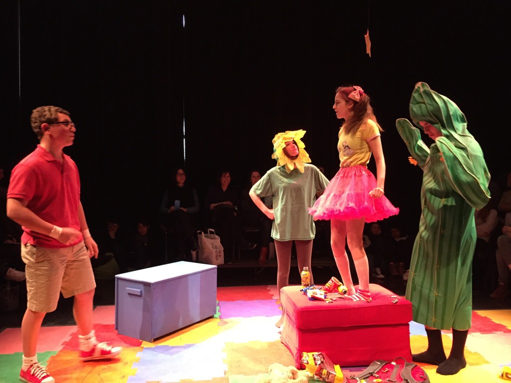 Photo by David Fishman: Left to right: “Larry” (Will Schiller III), “Sunflower,” (Milena Siegerson III), “Lucy,” (Sarah Sugg IV), “Cactus,” (Adlai Coleman VI)